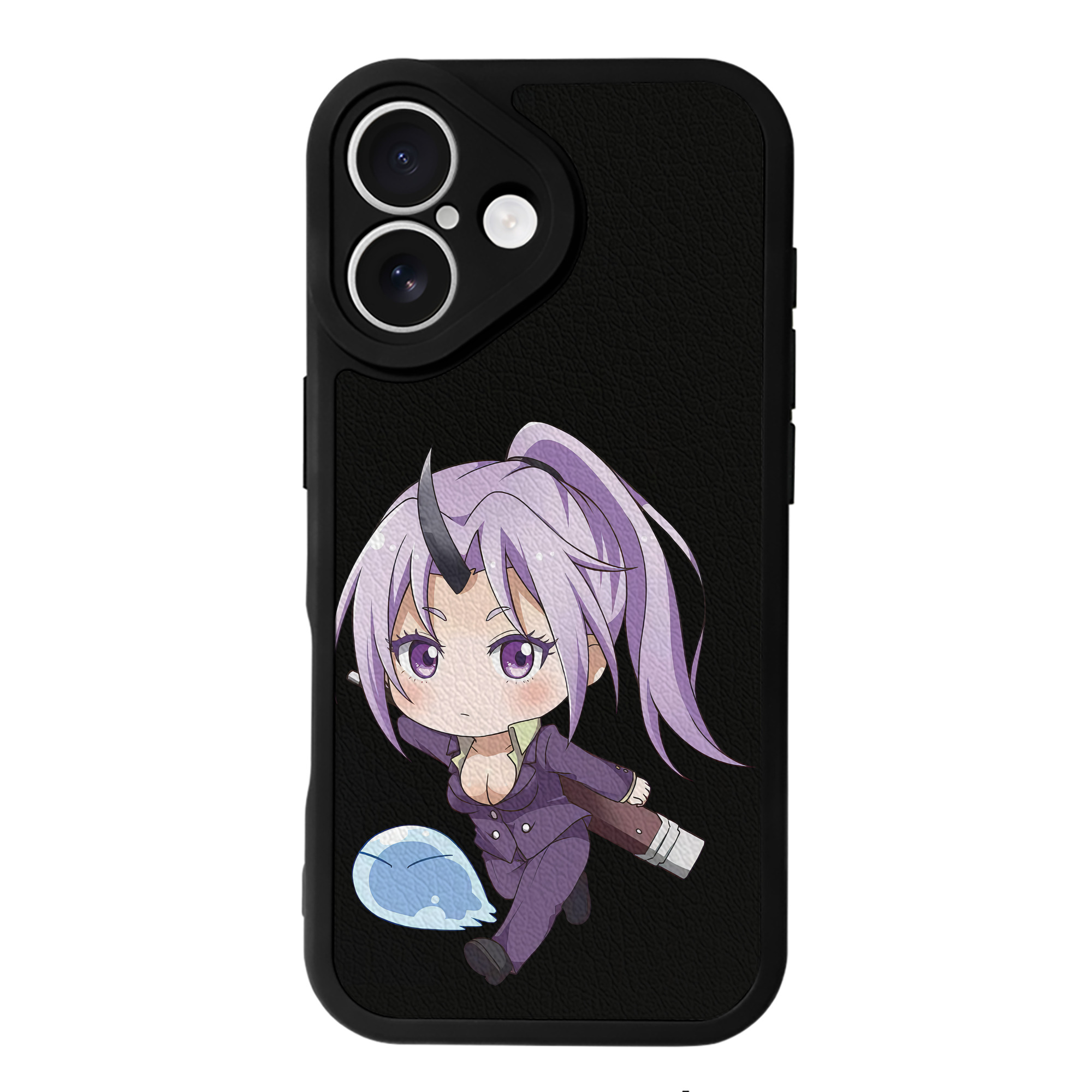 （画像用） 転スラ Regarding Reincarnated to Slime 【iPhone 16シリーズ対応】シリコンスマホケース（レザー調） 材質：シリコン